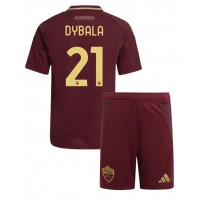 Dres AS Roma Paulo Dybala #21 Domáci pre deti 2024-25 Krátky Rukáv (+ trenírky)